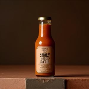 Bottle of Smoky Datil fermented hot sauce